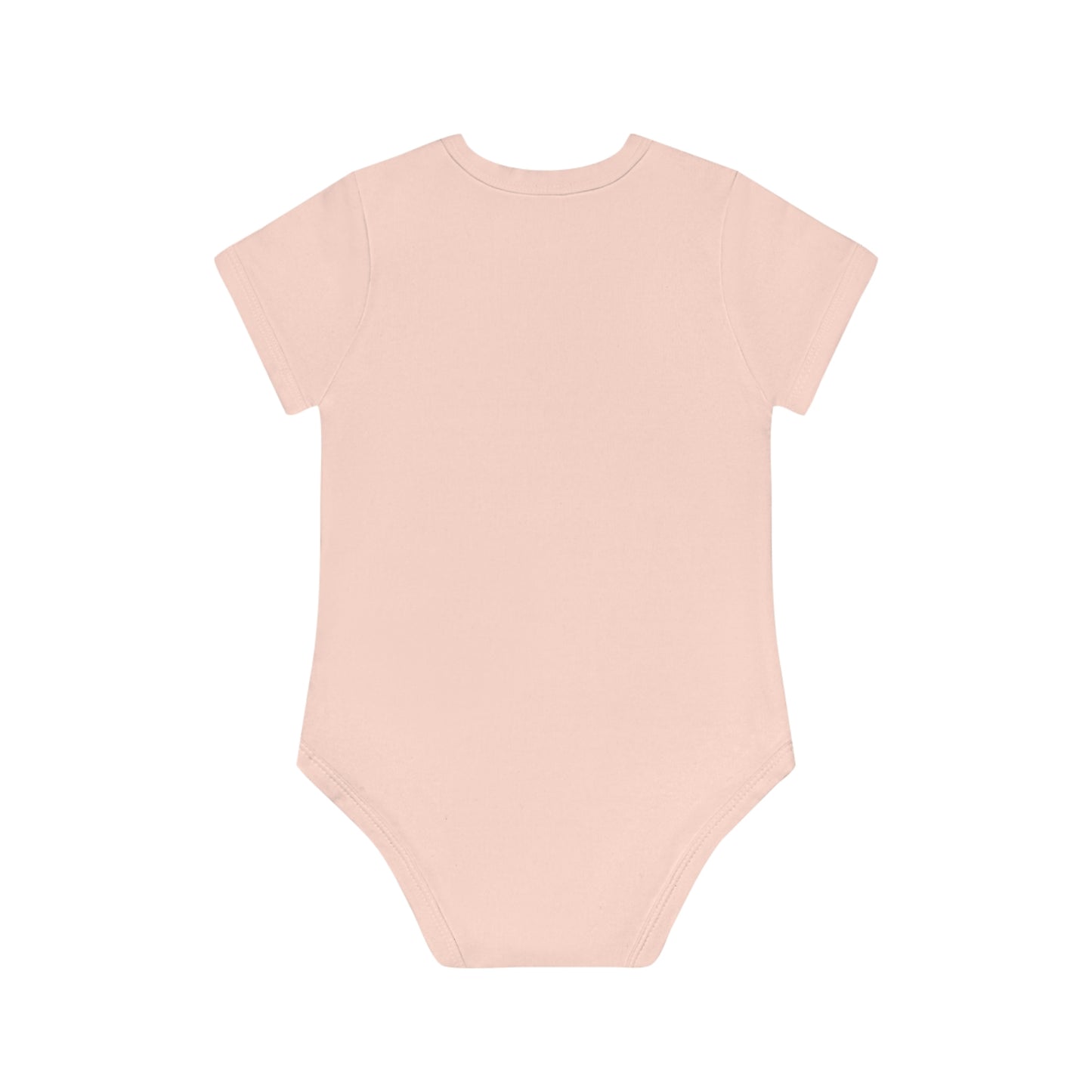 Victorian Organics baby bodysuit cotton short sleeve angel with lamb