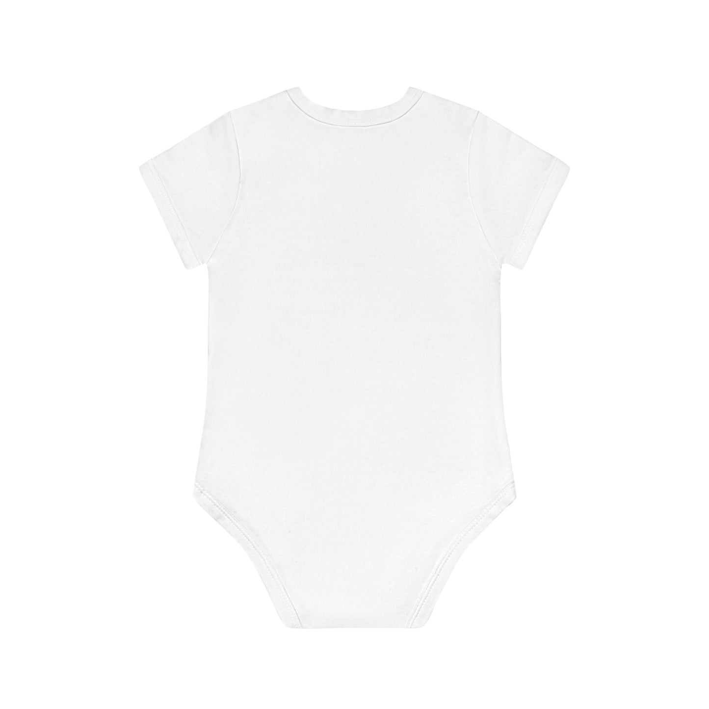 Victorian Organics baby bodysuit cotton short sleeve angel with lamb