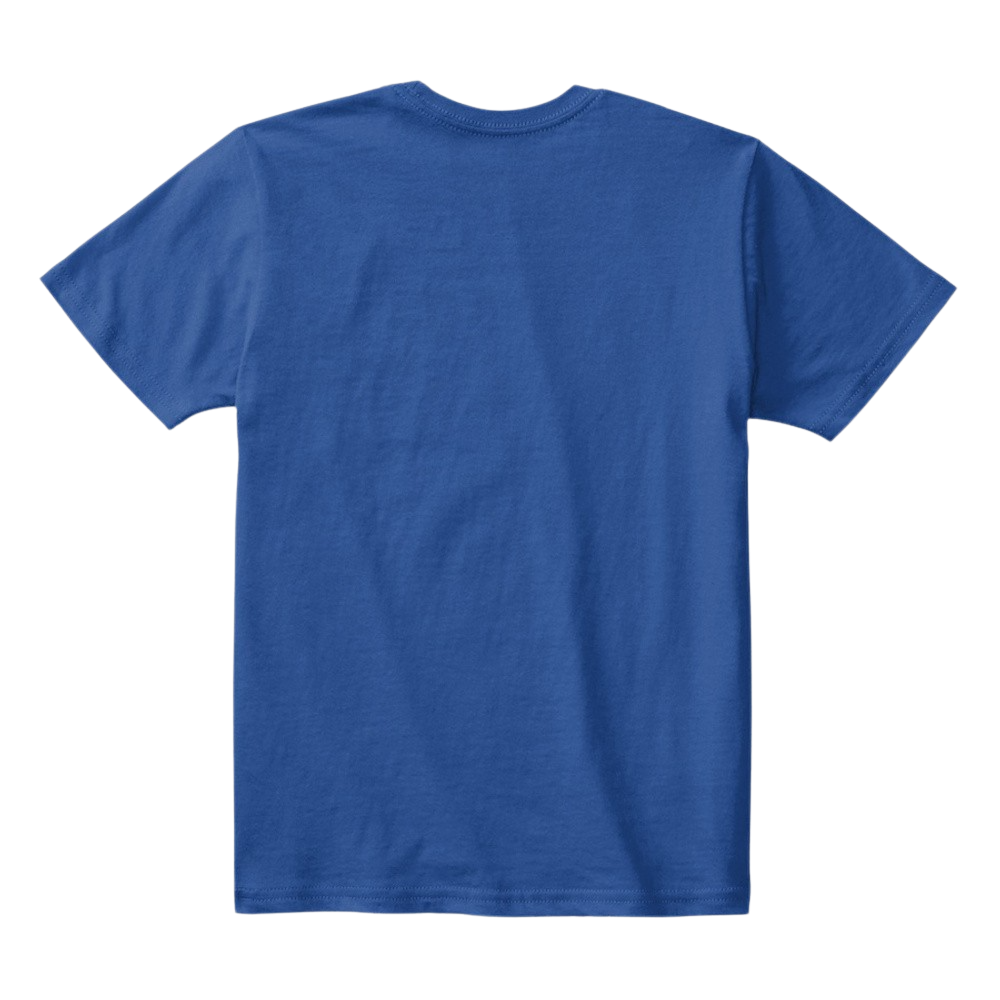 Kids Cotton Tee Classic T-Shirt Deep Royal Back