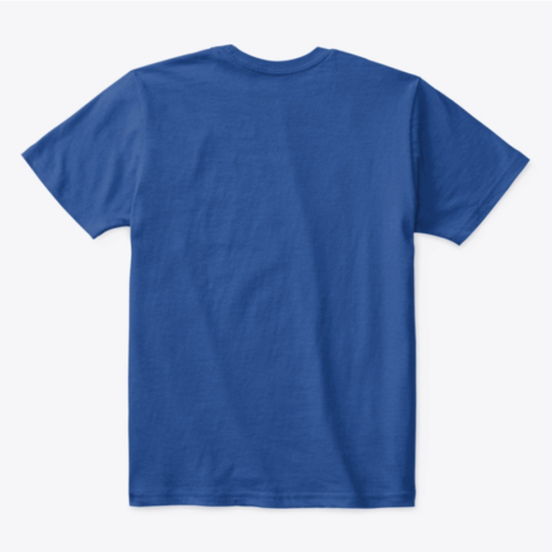 Kids Cotton Tee Classic T-Shirt Deep Royal Back