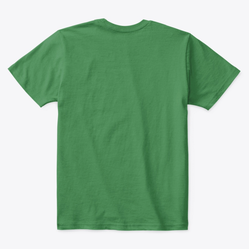 Kids Cotton Tee Classic T-Shirt Kelly Green Back