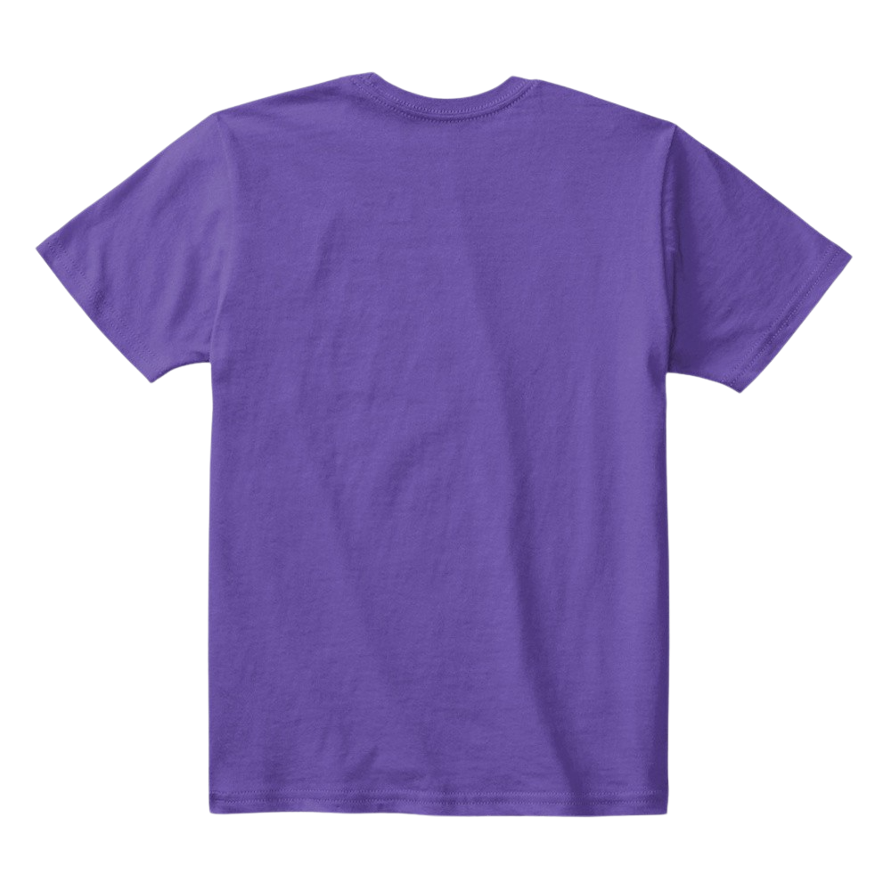 Kids Cotton Tee Classic T-Shirt Purple Back