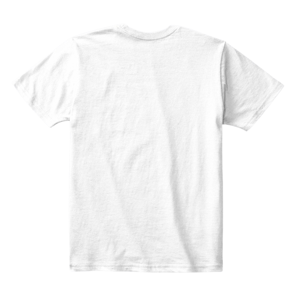 Kids Cotton Tee Classic T-Shirt White Back