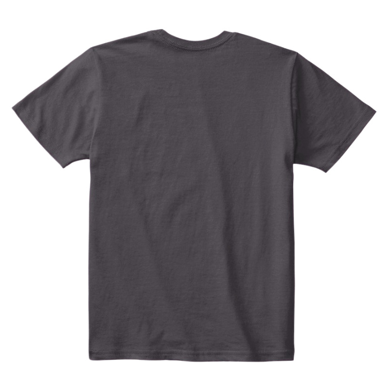Kids Cotton Tee Classic T-Shirt Heathered Charcoal Back