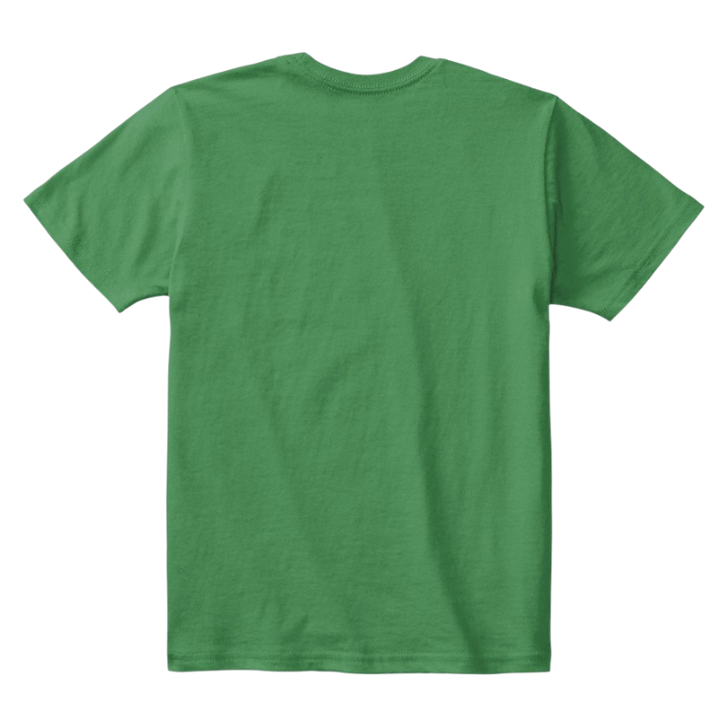 Kids Cotton Tee Classic T-Shirt Kelly Green Back