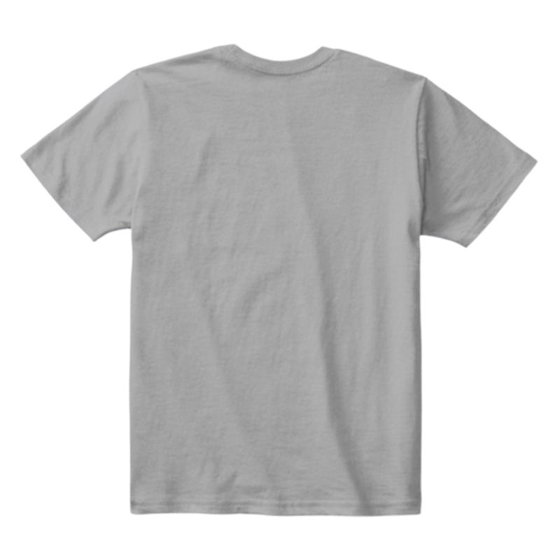 Kids Cotton Tee Classic T-Shirt Light Heather Grey Back