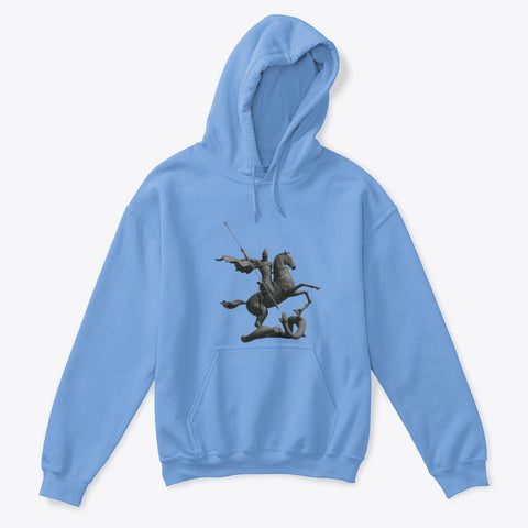 Kids Hoodie Sweatshirt with Saint George and the Dragon Print