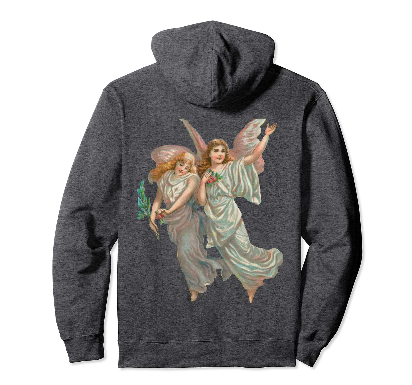 Unisex Pullover Hoodie Sweatshirt with Heavenly Angel Art Print