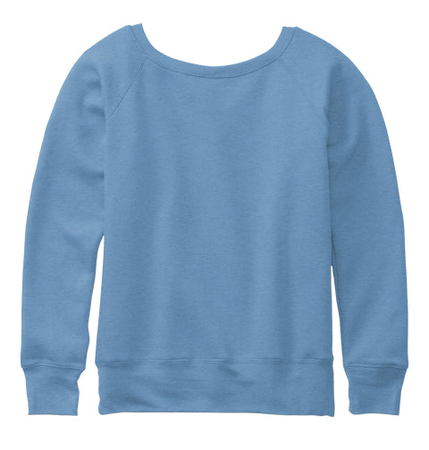 Womens Slouchy Sweatshirt with Antique Angel Feeding Lamb Print