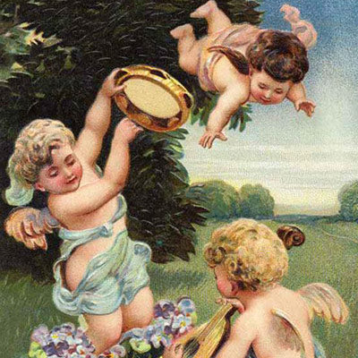 Cherubs Playing Music Artwork