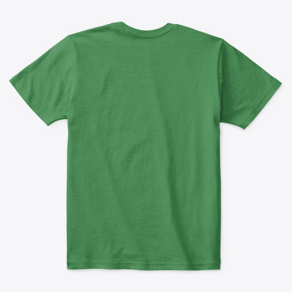 Kids Cotton Tee Classic T-Shirt Kelly Green Back