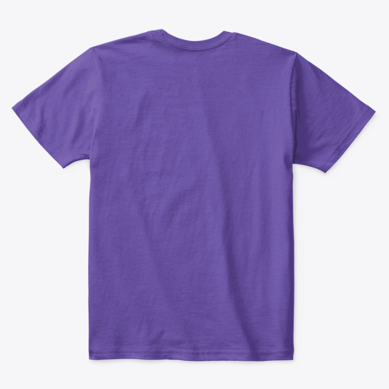 Kids Cotton Tee Classic T-Shirt Purple Back