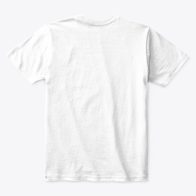 Kids Cotton Tee Classic T-Shirt White Back