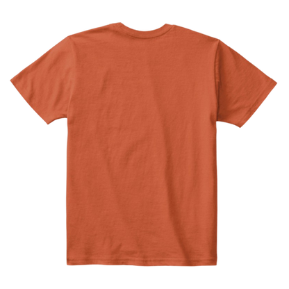 Kids Cotton Tee Classic T-Shirt Deep Orange Back