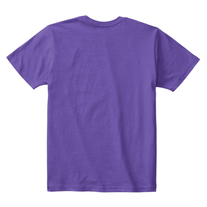 Kids Cotton Tee Classic T-Shirt Purple Back