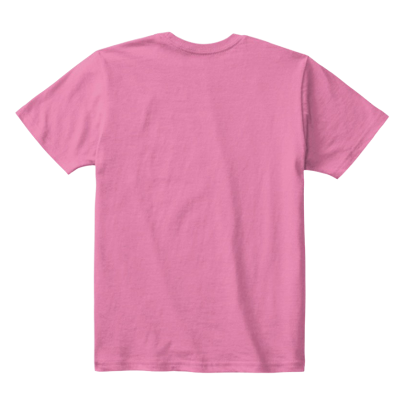 Kids Cotton Tee Classic T-Shirt True Pink Back