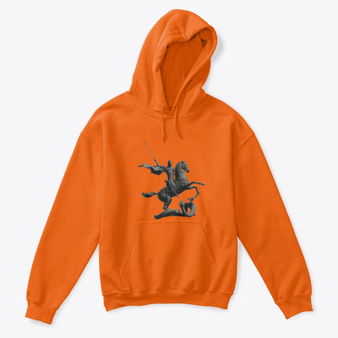 Kids Hoodie Sweatshirt with Saint George and the Dragon Print