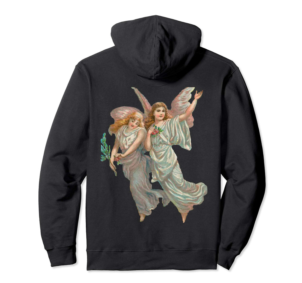 Unisex Pullover Hoodie Sweatshirt with Heavenly Angel Art Print